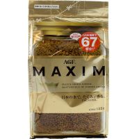 กาแฟ Maxim Aroma Select กาแฟสำเร็จรูป แม็กซิม สีทอง แบบรีฟิล 135 กรัม(สินค้านำเข้าจากญี่ปุ่น) Hayatie_Shop