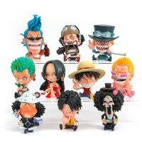 OuYunTingM หนึ่งชิ้น Q Edition Big Head Luffy, Sauron, Joba, Ace, Empress,ของเล่นโมเดลของตกแต่งตุ๊กตา Kawaii ของขวัญวันเกิดของเด็ก