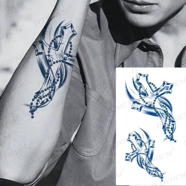 hot-dt-juice-lasting-semi-permanent-sticker-scorpion-carp-demon-men-flash-transfer-fake-tattoos