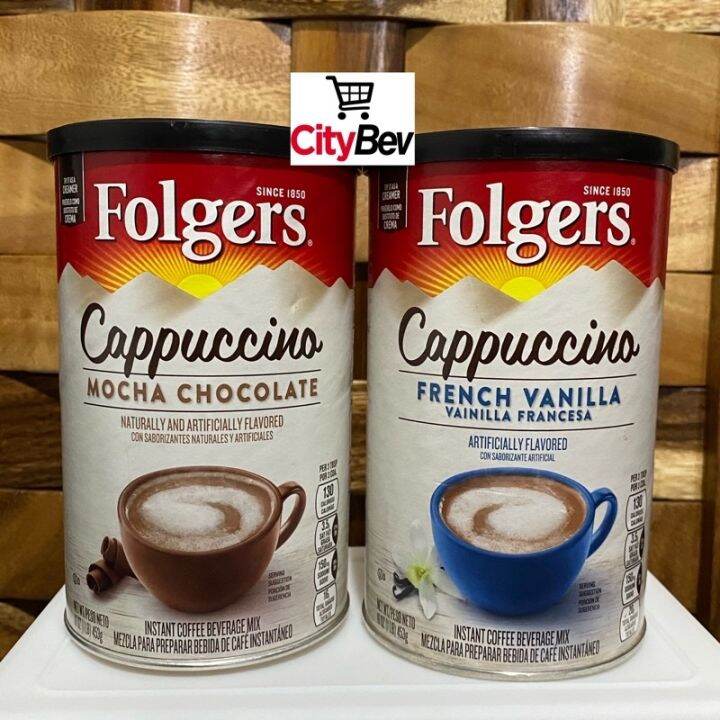 FOLGERS Instant Coffee Flavored Cappuccino Mix 453g Lazada PH