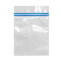 50 Pcs Wholesale Resealable Double Bone Transparent Zipper Clear Zip Lock Clothing Packaging Ziplock PE Plastic Sealed Bag