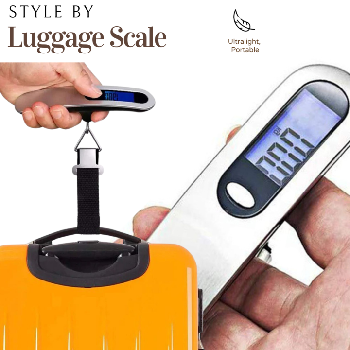 50KG Digital Travel Portable Handheld Weighing Luggage Scales Suitcase Bag