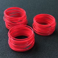 Watch Back Cover Red Waterproof Plastic Gasket Table Seal O Ring 26-35.5mm Dia 0.85mm High 0.5mm Thick For Back Case Watch Parts