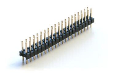 2.54mm (0.1") 20-pin break away dual row male header - COCO-0293