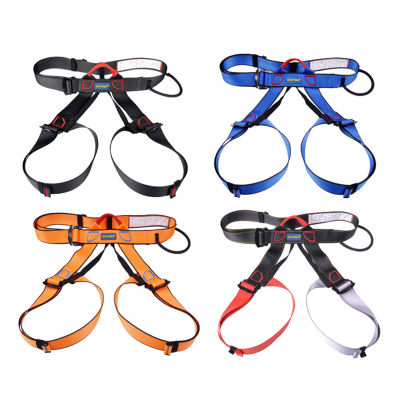 【CW】Heavy Duty Climbing Harness Safety Half Body Belt Fall Protection เอวสะโพกเข็มขัดนิรภัยสำหรับปีนเขาพังโรยตัว