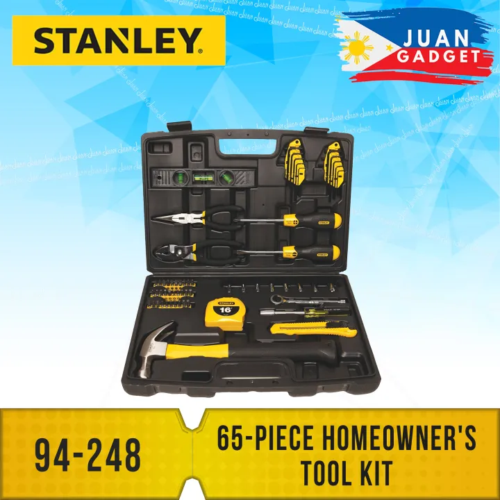 Stanley 94-248 65-Piece Homeowner's Tool Kit Set | JG Superstore