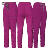 New Design Scrub Pants Mens Scrubs Hospital Doctor nursing Nursing Uniform Zip Pocket Work Bottoms Solid Color Pet Spa Shop Wear