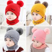 DARRENLEER Ấm áp Mũ Dệt Kim trẻ em Bảo vệ tai Chống gió Mũ Beanie cho bé