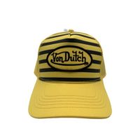 ▫✲▨ หมวก Von Dutch ลายผึ้งสีเหลืองสีดํา