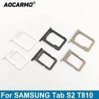 Aocarmo สีดำ สีขาวทอง MicroSD การ์ดถาดซิมการ์ดสำหรับ Samsung GALAXY Tab S2 9.7 SM-T810 T815