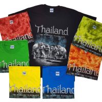 เสื้อยืดมัดย้อม เสื้อยืดUnisex เสื้อยืดแขนสั้น เสื้อลายช้าง No.661