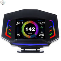 HK Ap-8 Hud Head-Up Display Obd2 Gps Slope Meter สมาร์ทเกจระบบคู่ขับรถคอมพิวเตอร์ดัดแปลงอุปกรณ์เสริม