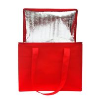 Cooler Lunch Box Thermal Foldable Delivery Aluminum Foil Cake Ice Pack Picnic Waterproof Insulated Bag Portable Large Capacity