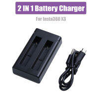 2 In 1แบตเตอรี่ Fast Charging Hub สำหรับ X3แบบพกพา Fast Charger อุปกรณ์เสริมสำหรับ Insta 360 X3 Action กล้องอุปกรณ์เสริม