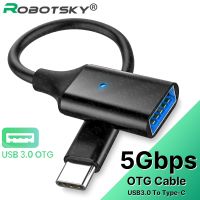 USB C ประเภท C OTG สายเคเบิลอะแดปเตอร์ชายประเภท C ถึงหญิง USB 3.0 สายไฟ 5Gbps ความเร็วสูง Trans สำหรับเครื่องพิมพ์ MacBook Pro Wire-EDCNM SHOP