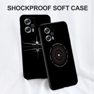 Tpu Case For Xiaomi Redmi Note 11T PRO PLUS 5G Case Back Cover black tpu case Sign