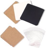 ▣☑ 50pcs 6x6cm Necklace Bracelets Packing Cards Kraft Paper Cards for DIY Jewelry Display Cards Retail Price Tags Cardboard Holder