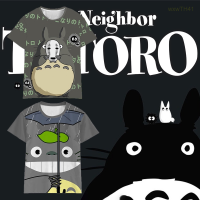 2023 NEW Miyazaki Hayao My Neighbor Totoro Bus Spirited Away Faceless Mens Short Sleeve T-shirt Size：s-5xl