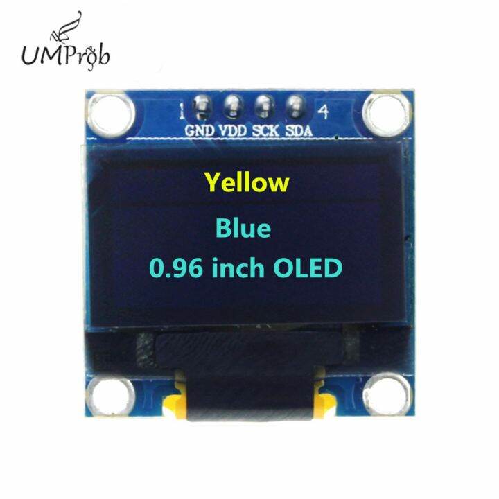 worth-buy-0-91นิ้ว128x32-i2c-แสดงผลจอ-lcd-oled-สีขาว-น้ำเงินโมดูล-diy-ไดรเวอร์-ssd1306-ic-dc-3-3v-5v-สำหรับ-arduino