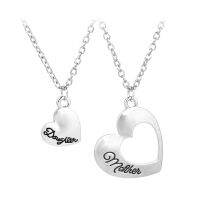 XEDZ Hollow set family love necklace fashion charm mother and daughter 2 pieces/set of heart shaped hollow female pendant neckla