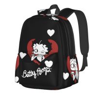 Betty Boop กระเป๋าสะพายขนาดเล็กเป้สะพายหลังน่ารักขนาดเล็กกระเป๋าเงินสำหรับผู้หญิงวัยรุ่นเด็กโรงเรียนกระเป๋าเดินทาง