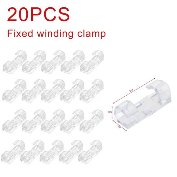 20pcs-self-adhesive-cable-clips-organizer-drop-wire-holder-cord-management-charging-lines-usb-cables-cable-winder-wire-manager-cables-converters