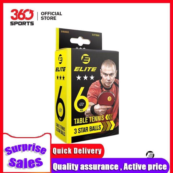 Elite Table Tennis Balls 3 Star 6 Pcs Lazada PH