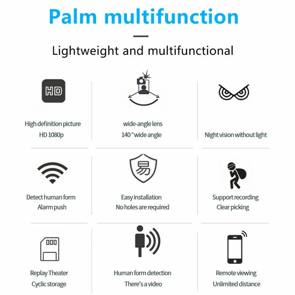Mini caméra espion cachée 1080P-0