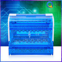 【ราคาถูก】411 กล่องกระจายเทอร์มินอลบล็อก DIN Terminal Distribution Box Rail 4 เฟสสำหรับวิศวกรรมไฟฟ้า