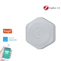 【LZ】∋☇❒  Tuya Zigbee Sensor De Vazamento De Água Detector De Nível Proteção Contra Vazamentos De Água Sistema De Alarme Via Smart Life App Control