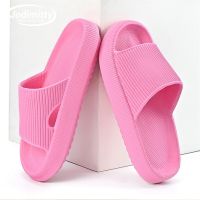 Hot Thick Platform Bathroom Home Slippers Women Cloud Slippers 4CM Soft Sole Eva Indoor Sandals Non-Slip Flip Flop Men Slides