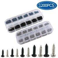 【LZ】 1200Pcs/set M1 M1.2 M1.4 M1.7 Micro Glasses Screws Round Head Self-tapping Electronic Small Wood Screws Nails Kit Pc Screw Set