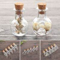 【cw】 New 5pcs Glass Bottles Sample Jars Wishing Bottle Wedding Decoration Pendants Stopper Storage Vial 【hot】