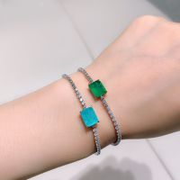 【YF】▣✵✠  KNRIQUEN Paraiba Tennis Chain Womens Strand Jewelry Accessories