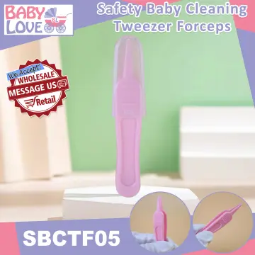 Baby Safe Nose Clip Led Light Tweezers Pincet Forceps Ear Nose