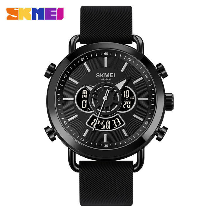 SKMEI Fashion Watch For Men 1860 Electronic Movement EL Light Countdown