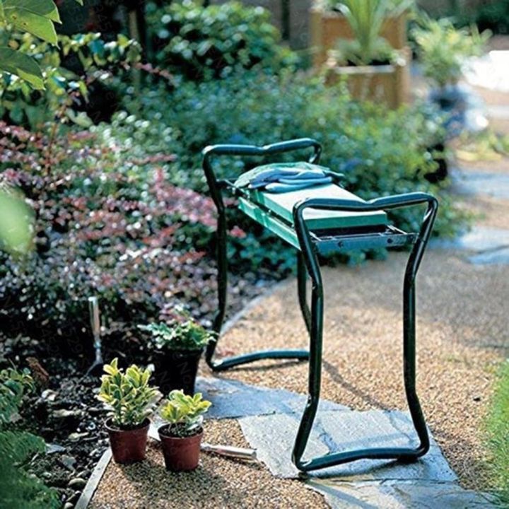 rbs-เก้าอี้ลุยสวน-เก้าอี้ทำสวน-รับน้ำหนักได้-150-kg-ปรับนั่งได้-2-แบบ-พร้อมกระเป๋าใส่อุปกรณ์-ทำสวน-ช่วยอำนวย-ความสะดวก
