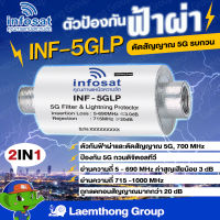 infosat INF-5GLP ตัดสัญญาณ 5g รบกวน ( 5G Filter &amp; กันฟ้าผ่า )