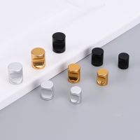 Modern Simple Round Thumb Handle Drawer Wardrobe Cabinet Door Knobs and Pulls Solid Space Aluminum Black/silver Furniture Handle Door Hardware