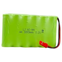 BATTERY 7.2V 3800mAh. Plug Type JST For HUINA-1550  15x50x90 mm. (ถ่านชำหรับรถบังคับ HUINA-1550 รถแมคโคร)