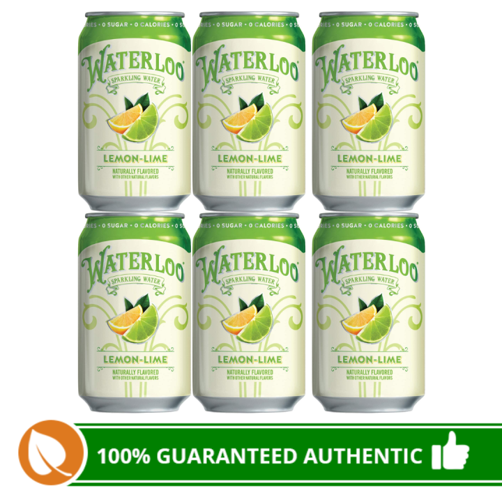 (6pcs) Waterloo Sparkling Water Lime 355mL Lazada PH