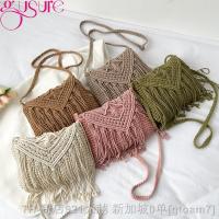 hot【DT】◆  Gusure Cotton Woven Beach Fashion Tassel Small Purse and Handbag Crossbody sac