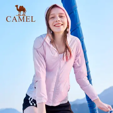 Camel outdoor sun protection clothing for women spring and summer UV  protection light and breathable fashion