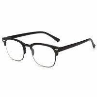 Men Women Half-Frame Reading Glasses Ultralight Hyperopia Eyeglasses For Reader Diopter 100 150 200 250 300 350 400