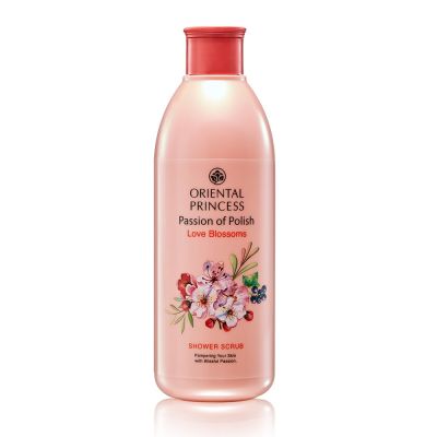 Oriental Princess Passion of Polish Shower Scrub เจลอาบน้ำขัดผิวพร้อม Vitamin Moisturizing Beads