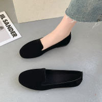 Solid Designer Shoes Size 35-40 Square Toe Autumn Shoes for Women Soft Slip on Loafers Moccasin Leisure Womens Ballet Flats