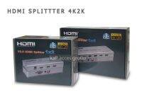 HDMI Splitter 2/4 Port เข้า1ออก2 / เข้า1ออก4 ออกจอมอนิเตอร์พร้อมกัน 2จอ / 4จอ รองรับ 4K 60Hz สินค้าเกรด A รองรับการเชื่อมต่อ