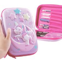 กล่องเครื่องเขียนลายการ์ตูนกล่องดินสอน่ารัก EVA แบบ3D สำหรับเด็กผู้หญิงเคสกล่องใส่ปากกากล่องใส่ดินสอสีสันสดใสอุปกรณ์การเรียนของขวัญ Case Ipad เคสกล่องดินสอ