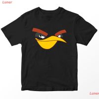 Luner ANGRY BIRDSเสื้อยืดผู้ชายและผู้หญิง เสื้อยืด Angry Birds Bomb สีดําสําหรับเด็ก 1-10 ปี ANGRY BIRDS Short sleeve T-