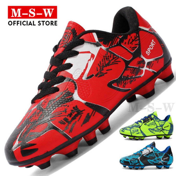 [MSW] Men's Football boot CR7 spike low top outdoor sports spikes AG children's Football boot